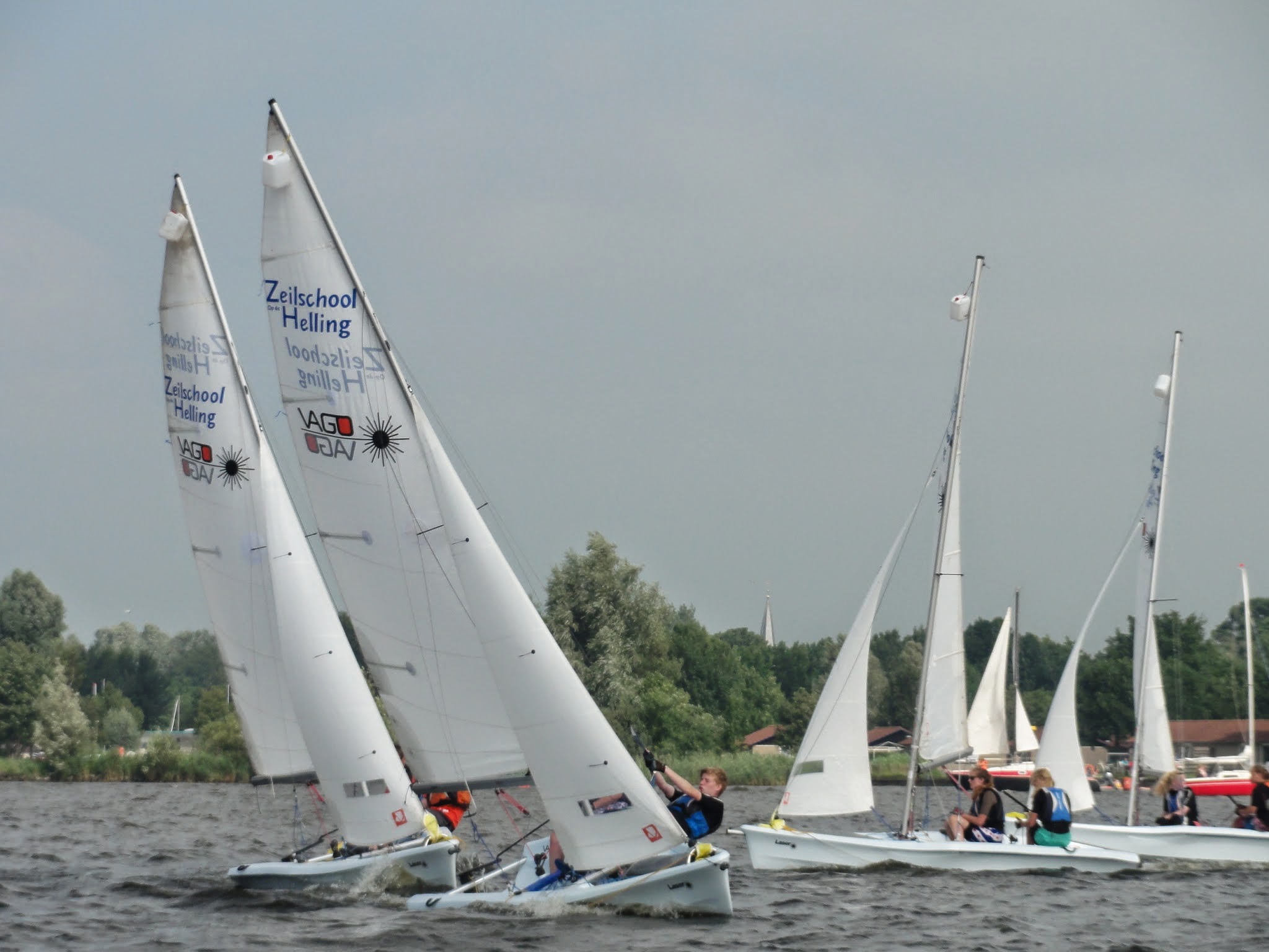 Zeilkamp zwaardboot